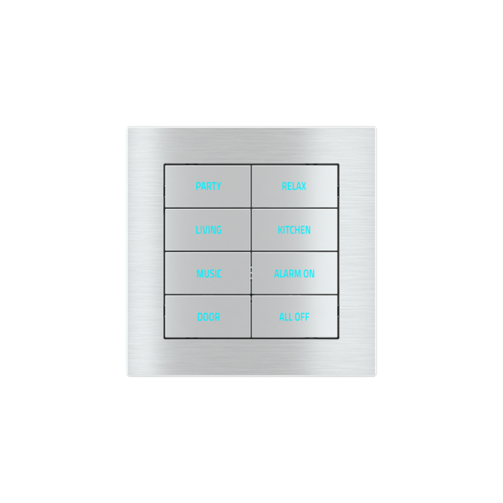 Ekinex plāksne 20venti 87x87 mm metāls EK-DQS-GBQ