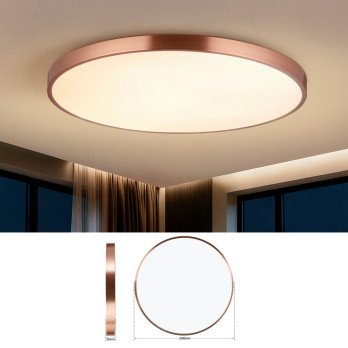 Immax NEO LITE SEMPLICI Smart ceiling light Tuya WiFi BEACON 100cm 128W 9088lm, copper