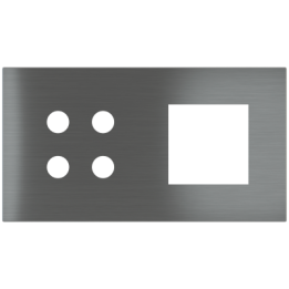 Ekinex plāksne Proxima 45x45 mm metāls EK-P2A-4P-SBV