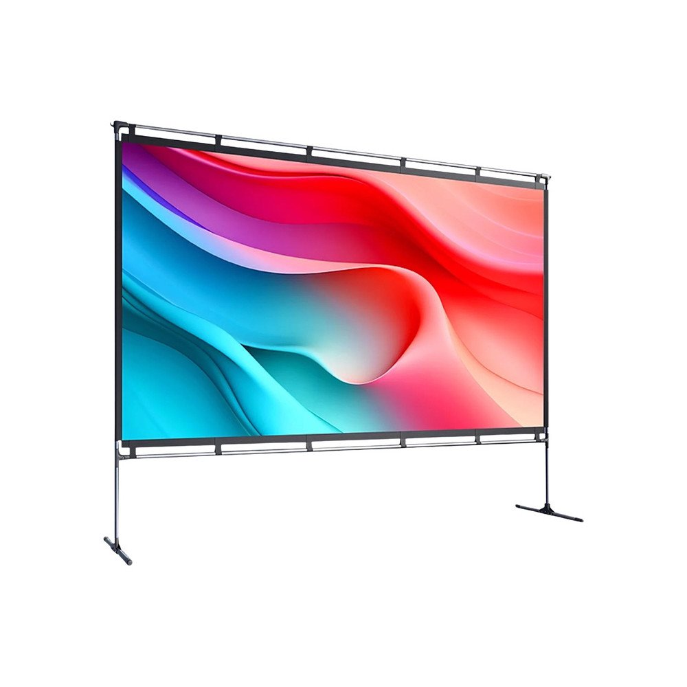 JMGO parnesajams ekrans ar uzglabasanas somu, 100"