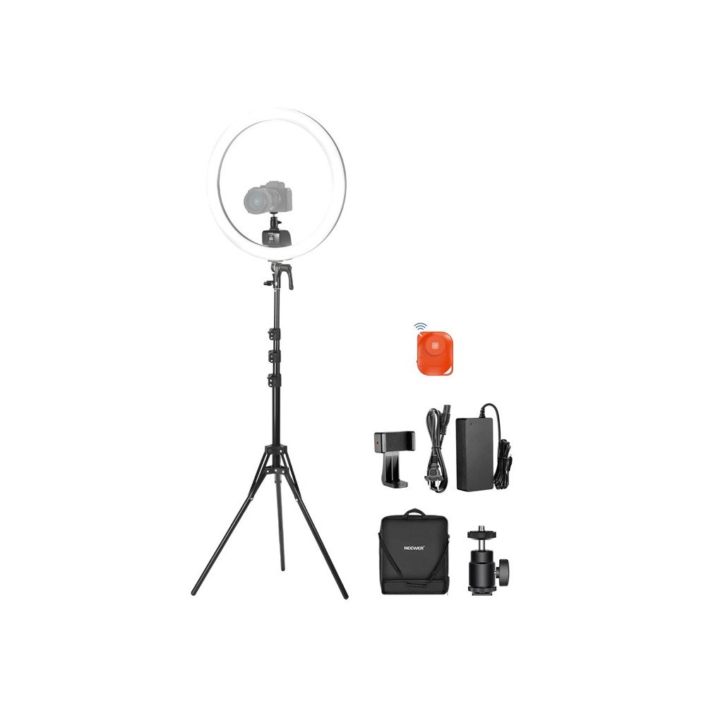 Uudempi SRP18C 17 cm Selfie Kit pyorealla LED-puhelinvalolla