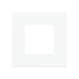 Ekinex plāksne Proxima 45x45 mm Pure white metāls EK-PQA-P-LAR
