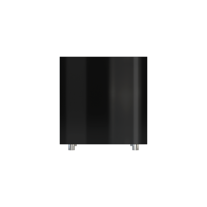 Floor-standing subwoofers amp 150W, 38/100Hz, black lacquered, black fabric