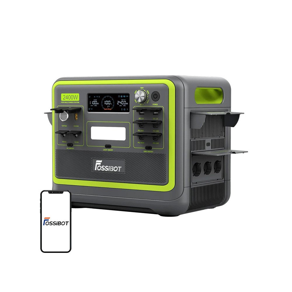 FOSSIBOT F2400 2400W ikrovimo stotis (zalia)