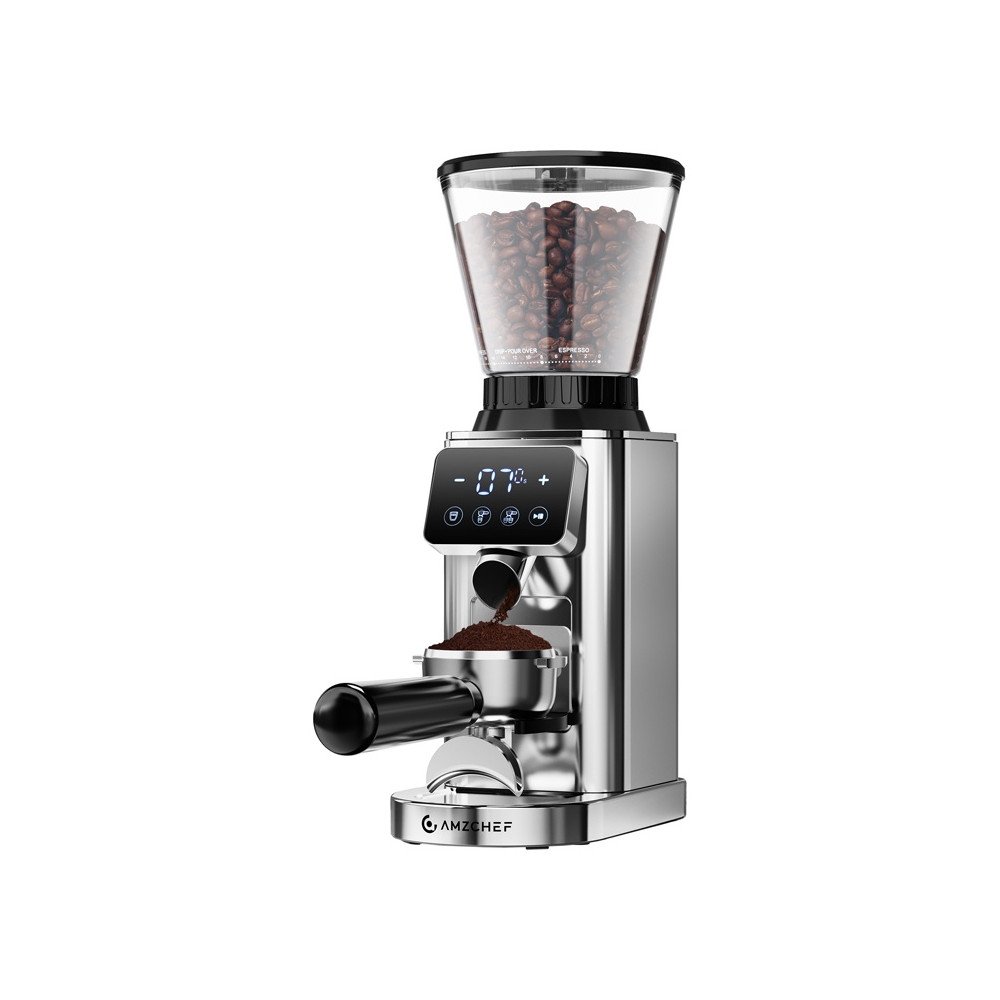 AMZCHEF CE-CG209-SV Coffee Grinder (Silver)