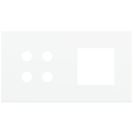 Ekinex plāksne Proxima 45x45 mm Pure white metāls EK-P2A-4P-LAR