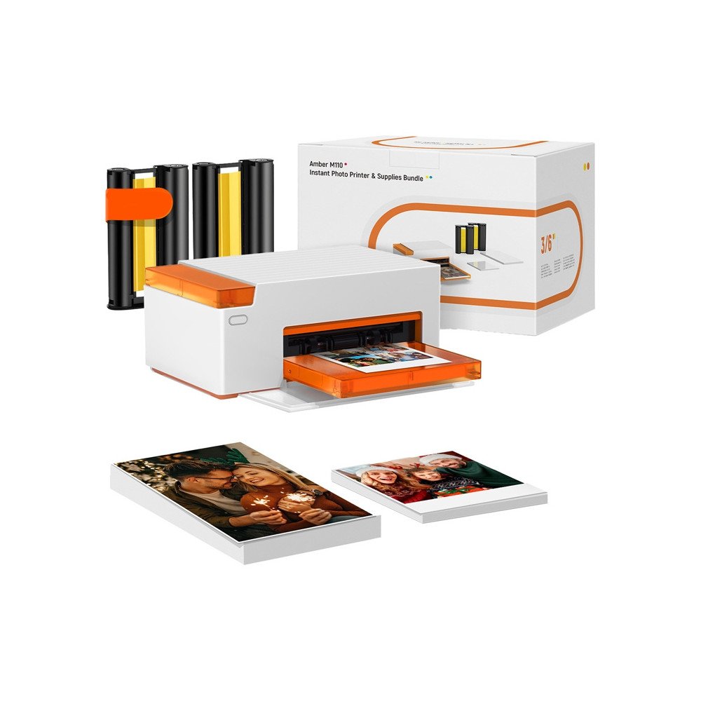 Liene Amber M110 4x6" kaasaskantav fotoprinter 60 lehe 4x6" fotopaberiga