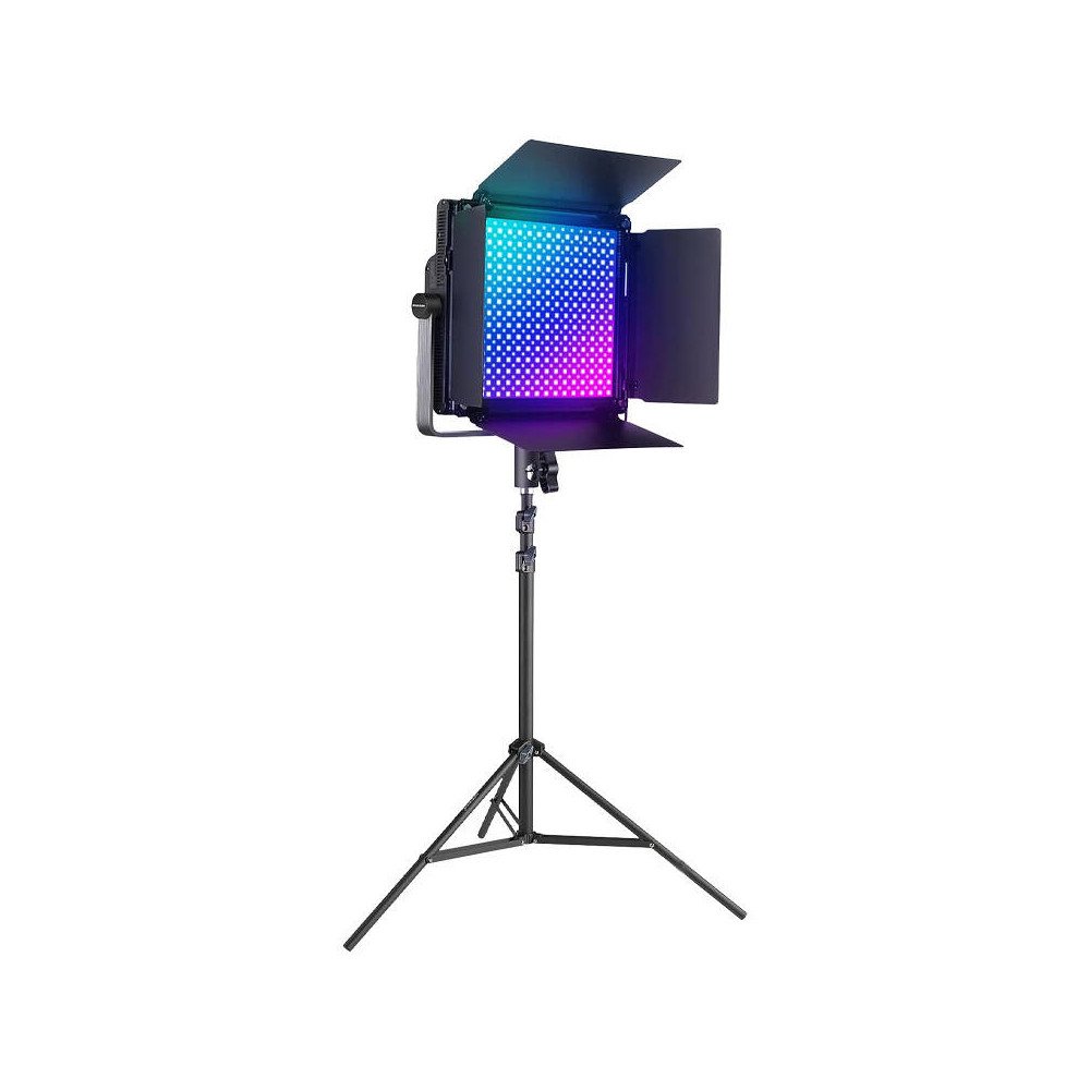 Komplektas Neewer RGB1200 LED dvi lempos 60W 2500-8500K + trikojis + barndurai