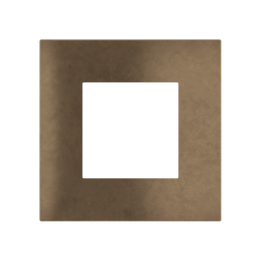 Ekinex plāksne Proxima 45x45 mm bronza metāls EK-PQA-P-GBD
