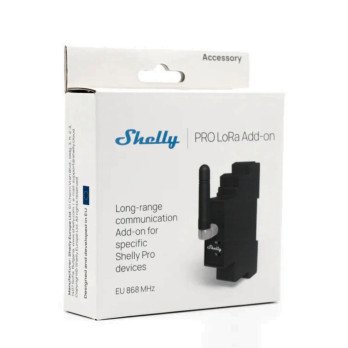 Shelly Pro LoRa Add-on liela attaluma sakaru paplasinasanas modulis Shelly PRO iericem