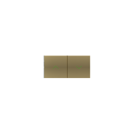 Kit 1 20Venti rectangular rocker for adjustments with symbols Metal Brass