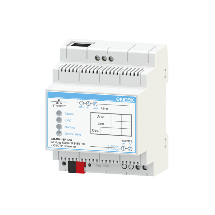 Gateway Modbus RS485 master RTU - KNX TP - KNX Compatible