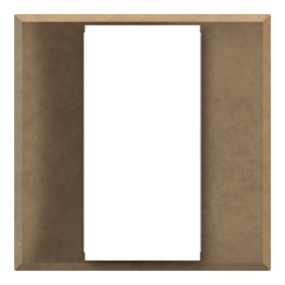 Square Tank frame ERA series Metal Bronze Corked