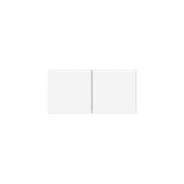 Kit 1 20Venti rectangular rocker for adjustments with symbols in Pure white Plastic