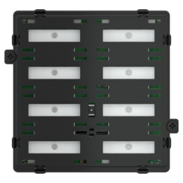 8-rockers configuration keypad with backlited text/symbols, proximity sensor