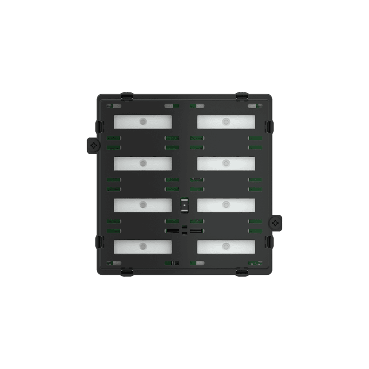 8-rockers configuration keypad with backlited text/symbols, proximity sensor
