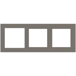 Rectangular Plate Deep (FF/71/20Venti) (87x229) 3 windows (60x60)+(55x55)+(55x55) Fenix NTM Grey London