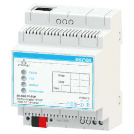 Gateway Modbus TCP/IP master - KNX TP - KNX Compatible