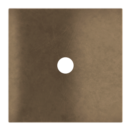 Square magnetic plate for a 1-rocker push button Proxima series Metal Bronze Corked