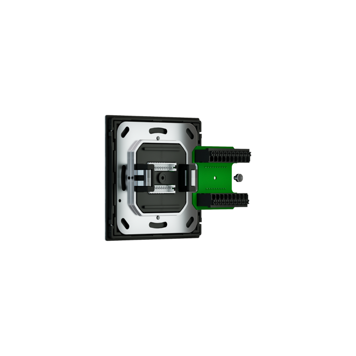 Universal interface with terminal block for OMNIA pushbutton