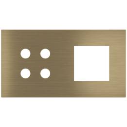 Ekinex plāksne Proxima 45x45 mm misiņš metāls EK-P2A-4P-GBO