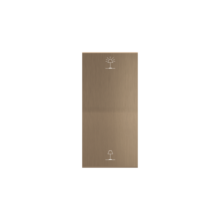 Double rocker key (40x81) ERA series Metal Warm Brass + customization