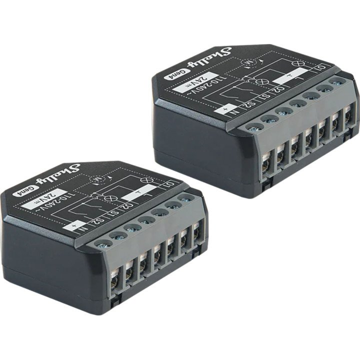 Shelly 2PM Gen4 Zigbee/Matter Controller Set of 2