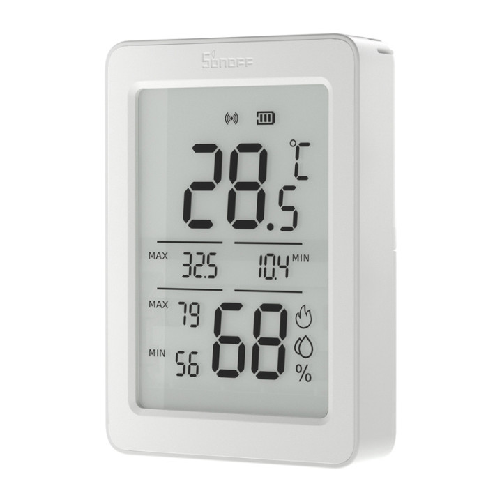 SONOFF AirGuard TH SNZB-02DR2 — 3,6-дюймовый ЖК-датчик температуры и влажности, Zigbee - Sonoff, SmartWise, Shelly оптовая прода