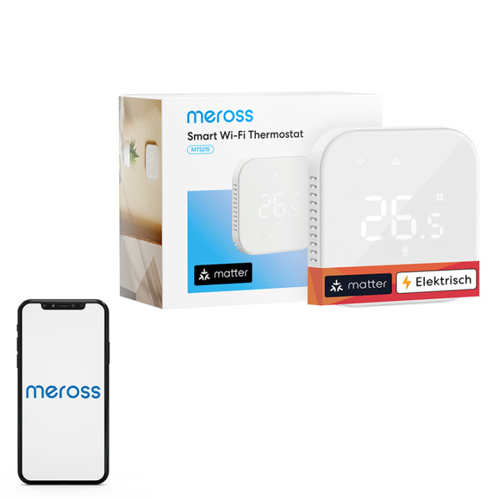 Viedais WiFi termostats Meross MTS215MA(EU) (Matter)
