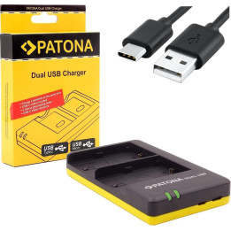 Patona PT1957 Dual Quick Charger for Fuji NP-W126 USB