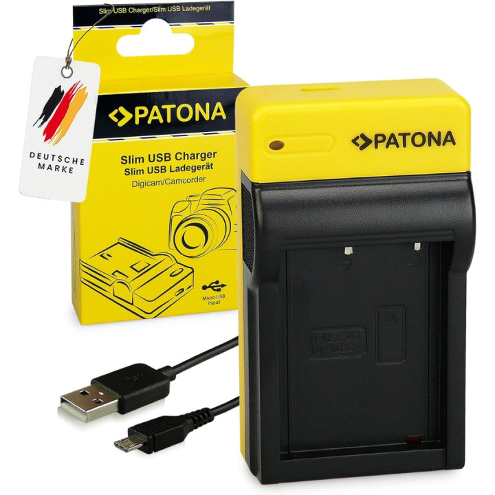 Patona PT151645 Slim USB Charger for Fuji NP-W126