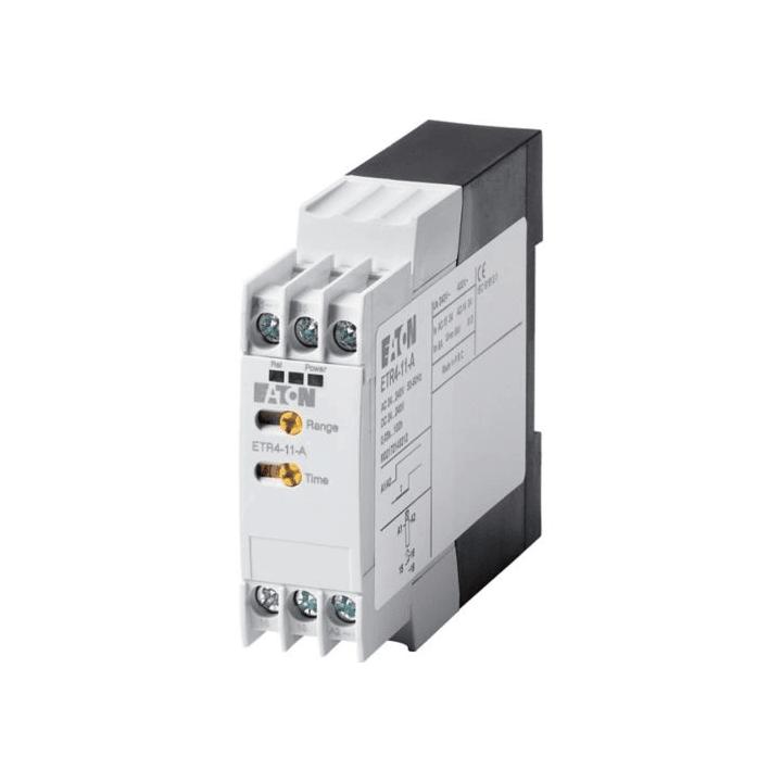 Eaton ETR4-11-A aikaviiverele viivästetty kytkentä 1W 0,05 s-100 h 24-240 V AC/DC DIN-kiskoasennus 3 A IP20