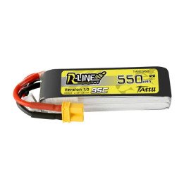Tattu R-Line 550mAh 7.4V 95C 2S1P XT30 LiPo Battery TAA5502S95XT3