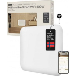 Viedais konvektors Wifi, 400W, 4-6 m², IPX4, balts