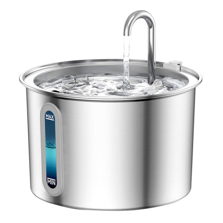 Oneisall PWF-001-1 Stainless Steel Pet Water Fountain for Dogs and Cats, 2L