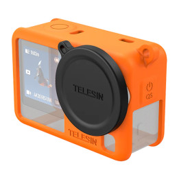 Telesini silikoonist kaitseümbris DJI Osmo Action 6 jaoks (oranž)