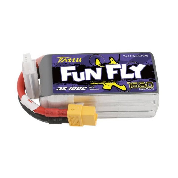 Аккумулятор Tattu Funfly 1550мАч 11,1В 100С 3С1П