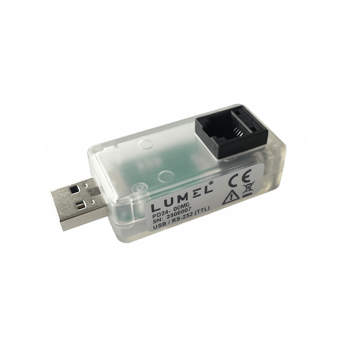 USB/RS232 (TTL) -liitännän Lumel-muunnin PD24