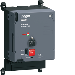 Hager HXW043H aizkaru motors 24-48 VDC bez automātiskās atiestatīšanas