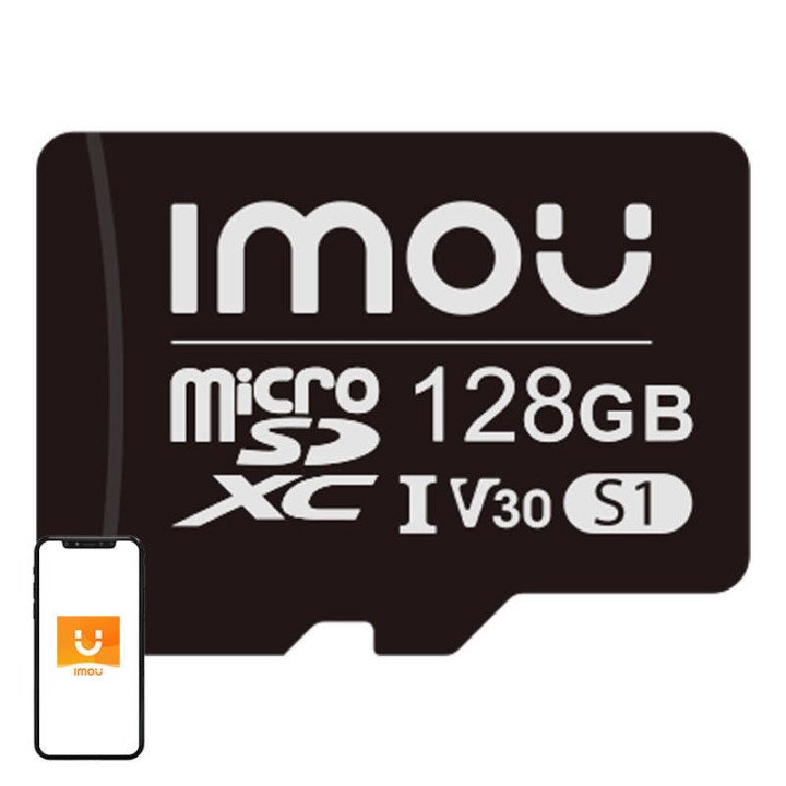 Карта памяти IMOU ST2-128-S1, 128GB microSD (UHS-I, Class 10/U3/V30, 95/38 MB/s)