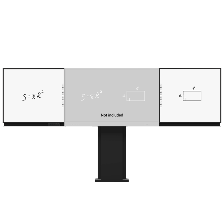 IBOARD IB-WB-YL75-WW sieninis laikiklis televizoriui/monitoriui, VESA 75x75mm, fiksuotas, baltas