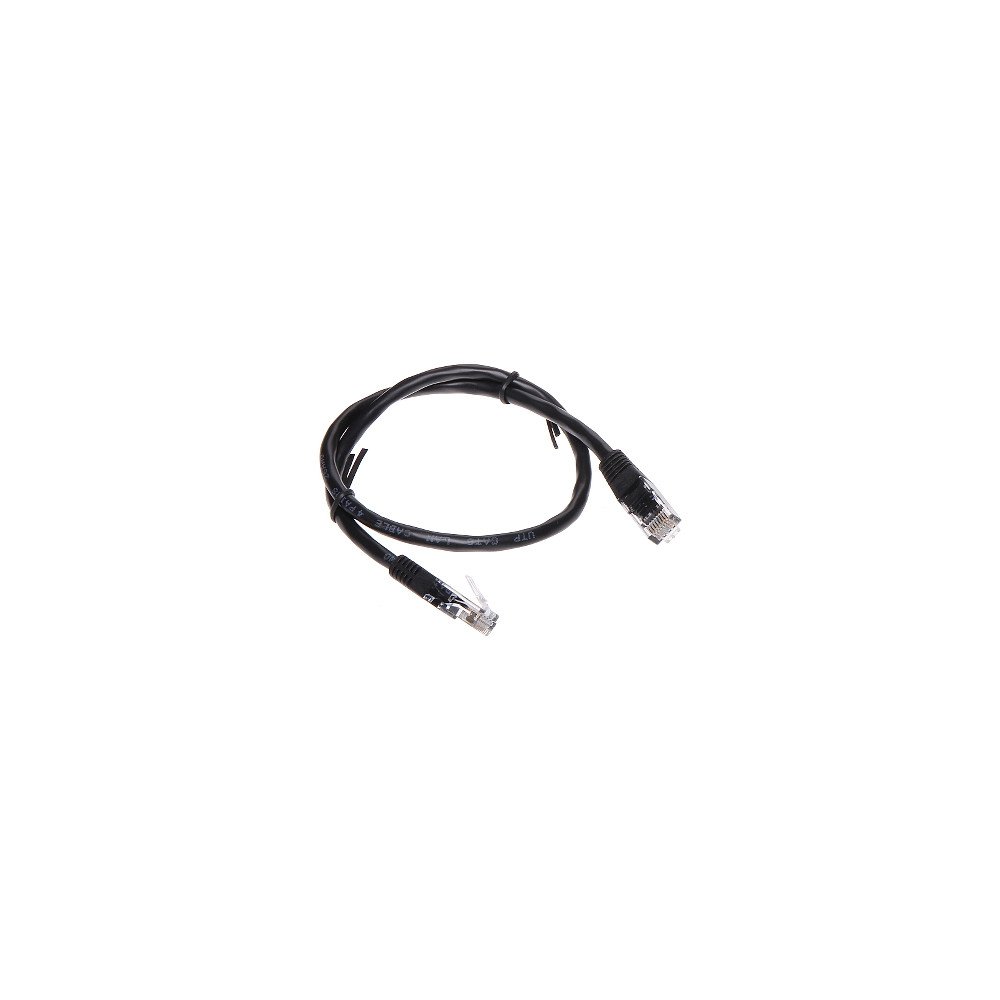 PATCHCORD RJ45/6/0,5-MUSTA 0,5 m