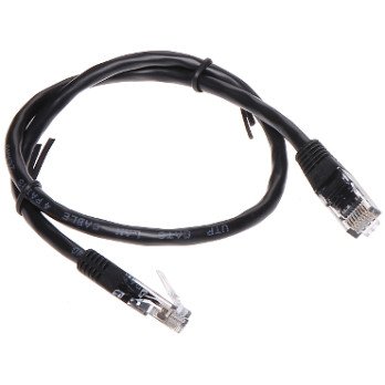 PATCHCORD RJ45/6/0,5-MUSTA 0,5 m