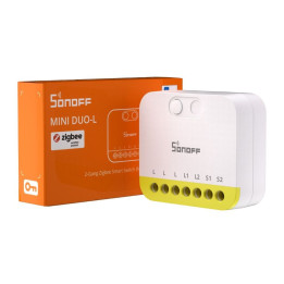 Dviejų kanalų mini jungiklis be N Sonoff MINI-ZB2GS-L ZigBee