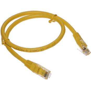 PATCHCORD RJ45/6/0,5-YELLOW 0,5 m