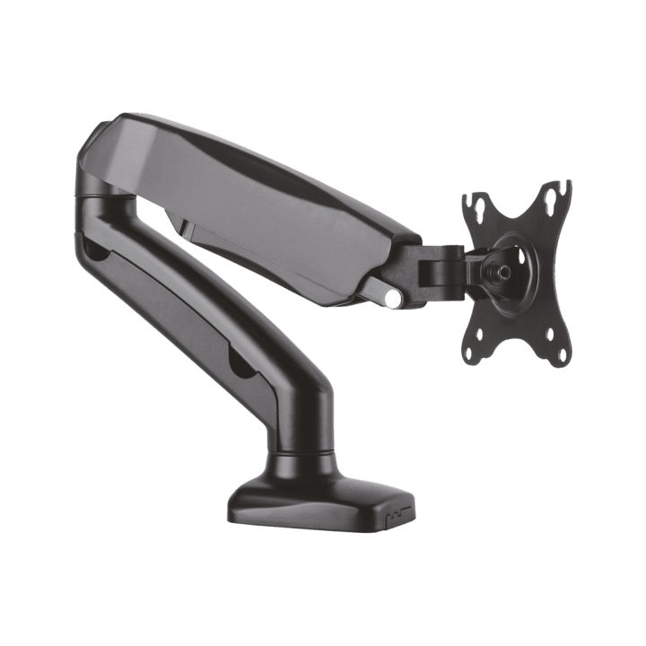 MARCA BLANCA TVM-1327DESK-FLEX Single Monitor Desk Mount – Full Motion Articulating Arm for 13"-27" Screens, VESA 75x100, Height