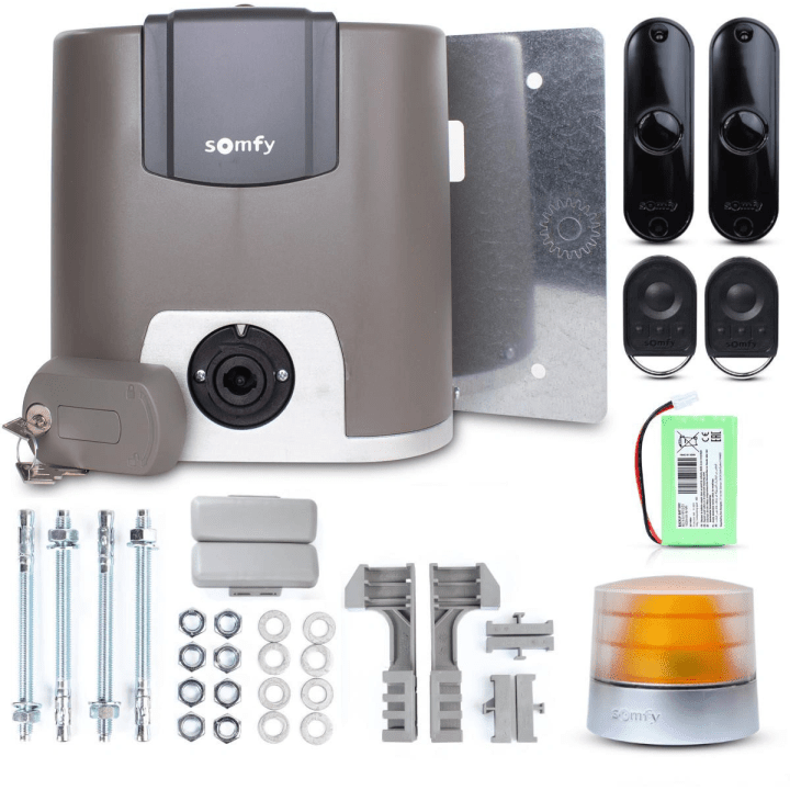 Somfy Elixo 3S+ io Comfort Pack liukuporttisarja jopa 600 kg painaville porteille