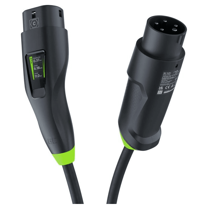 Green Cell Habu EVGC01 – nešiojamas EV įkroviklis 11 kW Type 2, laidas 7 m