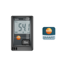 Mini temperatuuri ja niiskuse andmeloger Testo 174 H BT Bluetoothi ja rakenduse ühendusega (must)