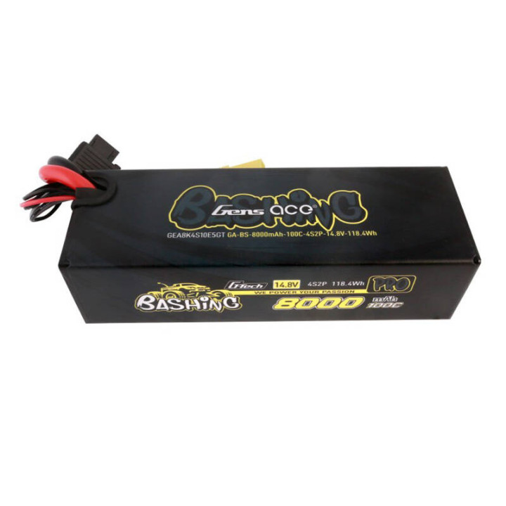 Gens ace 8000mAh 14.8V 100C 4S2P LiPo Battery Pack GEA8K4S10E5GT